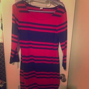 Striped shift dress